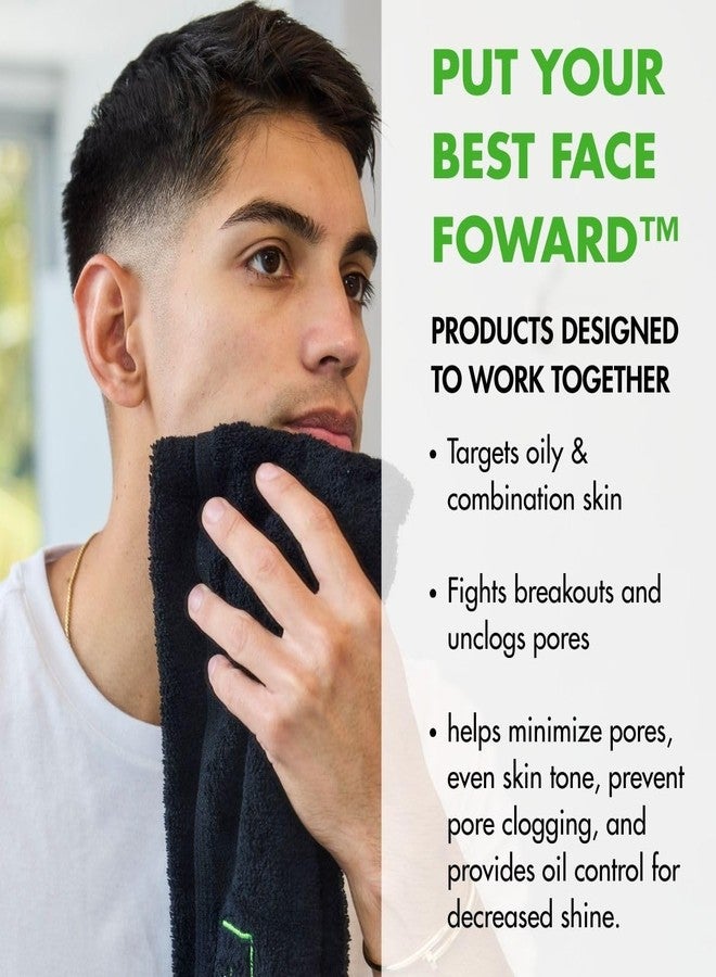 Tiege Hanley Skin Care Set for Men, Advanced Routine for Oily & Combination Skin, Level 2 System, Salicylic Acid Face Wash, Glycolic Pads, Two Moisturizers & Clay Mask, Men’s Skin Care, 5 Piece Kit - Image 4